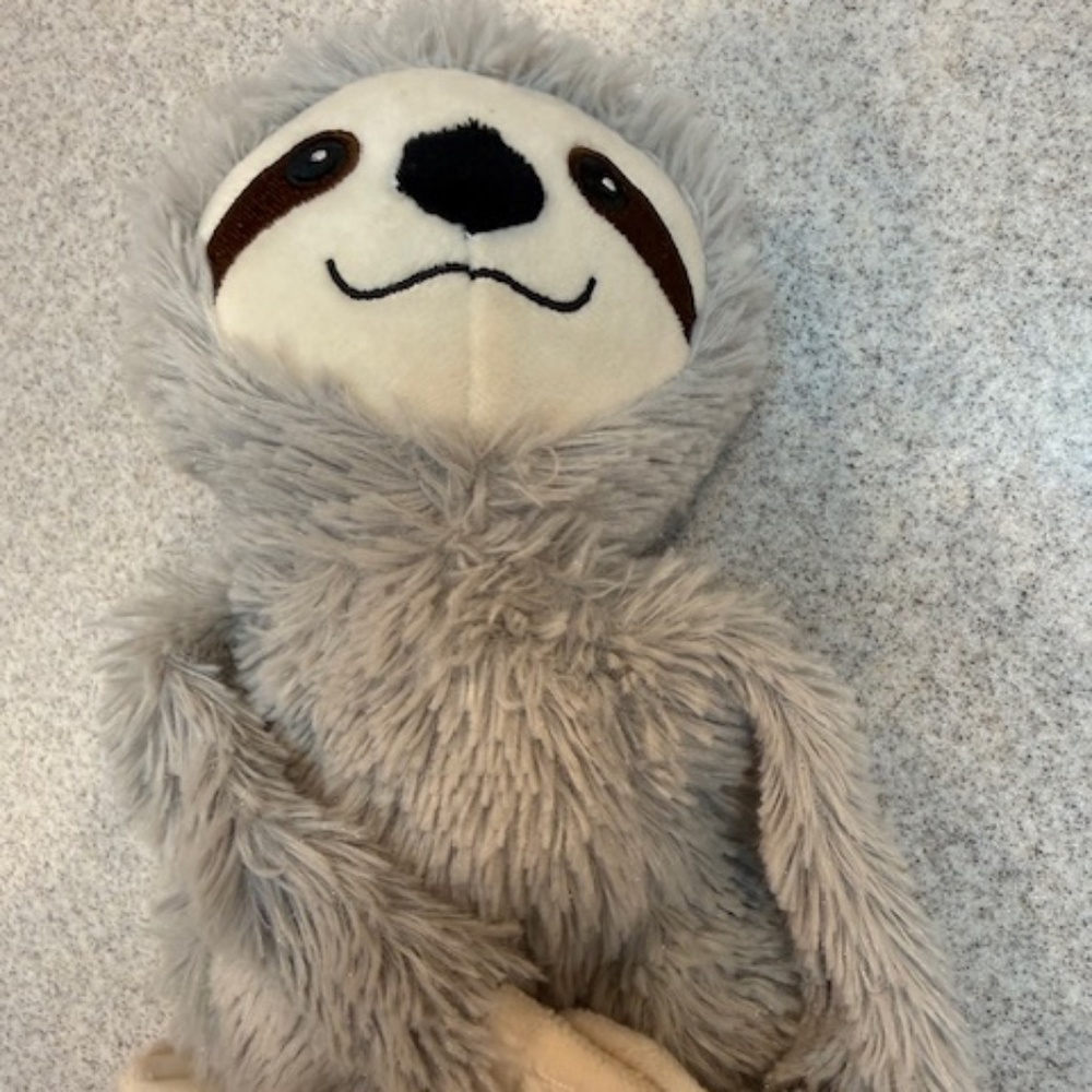 Warmies Microwaveable Sloth Plush Stuffed Animal Tan/Brown Small